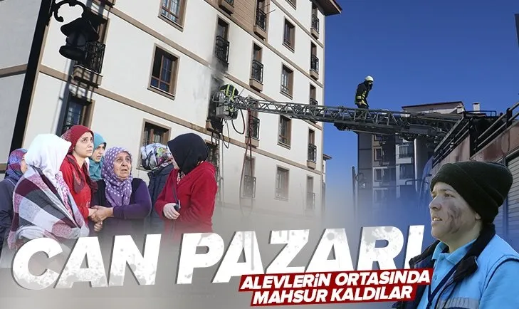 Sivas’ta can pazarı! Elektrik kontağından yangın çıktı; Mahsur kaldılar