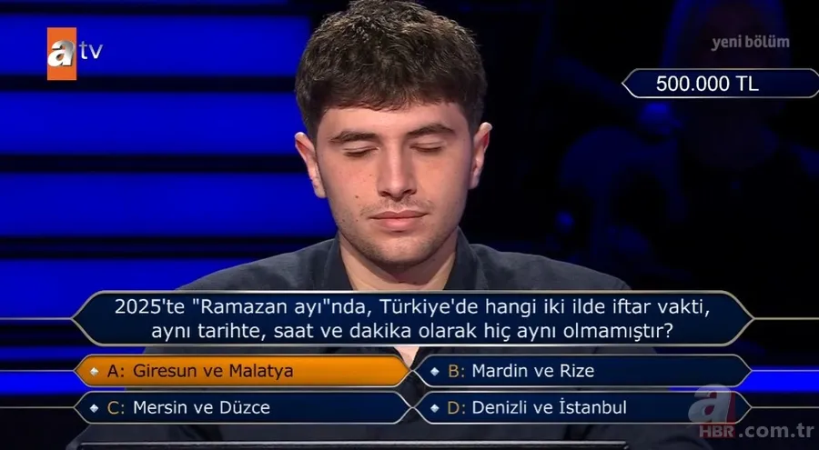Milyoner'de alfabe sorusu damga vurdu! Verdiği yanıtla herkesi şoke etti 15
