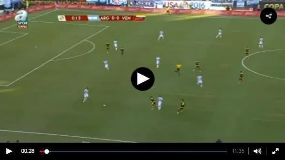 Arjantin yarı finalde: 4-1 - 1