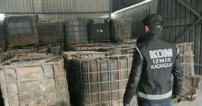 İzmir'de 1 milyon litre kaçak akaryakıt ele geçirildi