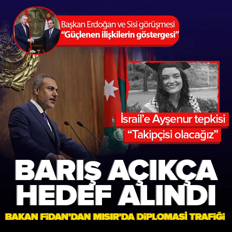 Bakan Fidandan İsraile Ayşenur Eygi tepkisi