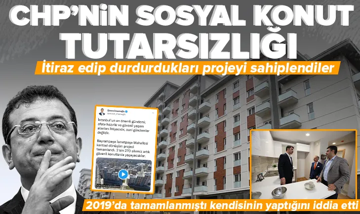 CHP itiraz edip durdurduğu projeyi sahiplendi
