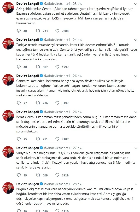 Devlet Bahçeli: Aksini düşünenler boş bir hayalin içindedir