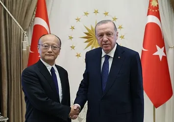Başkan Erdoğan Asya Kalkınma Bankası Başkanı Kanda'yı kabul etti