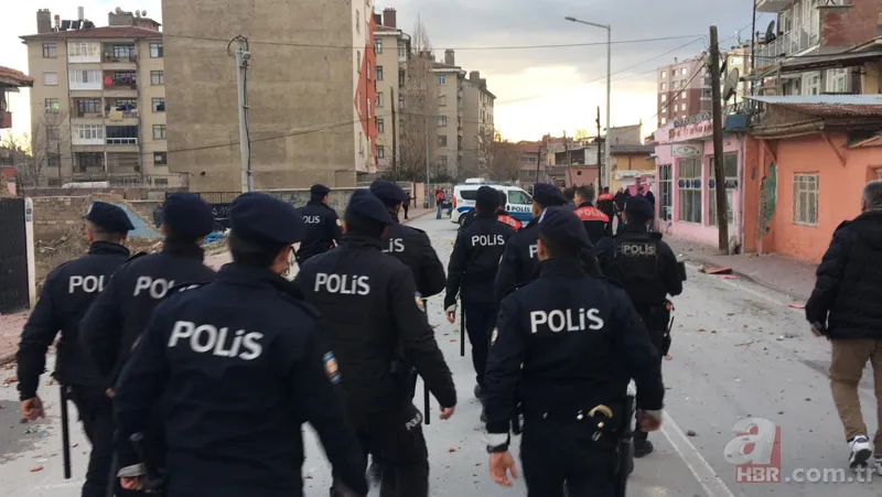 Konya'da iki aile sokak ortasında birbirine girdi 8