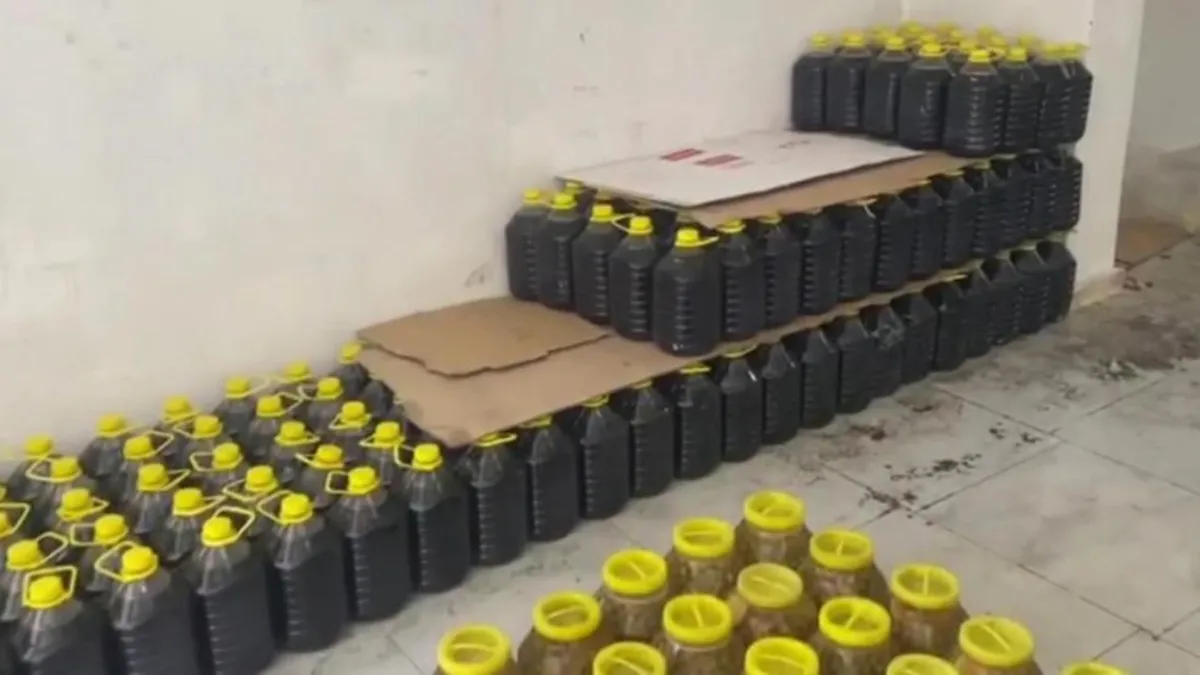 Sahte zeytinyağı operasyonu! 6 ton 200 kilogram ürün ele geçirildi