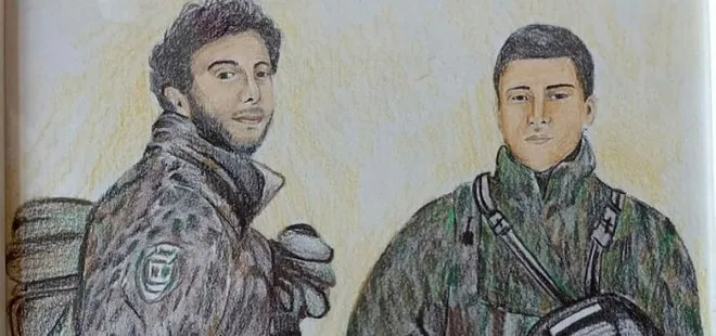 Şehit İdris Aksöz polis kuzeni ile aynı kaderi paylaştı: 1 yıl önce çizilen resim duygulandırdı
