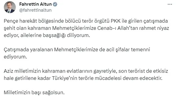 MSB acı haberi duyurdu: 6 kahraman asker şehit oldu, 1 kahraman asker yaralı