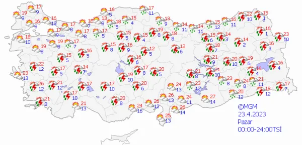 1682109478775.png Hafta sonu hava durumu nasıl olacak? Meteoroloji'den çok sayıda ile sağanak yağış uyarısı! İstanbul Ankara İzmir hava durumu... - 5