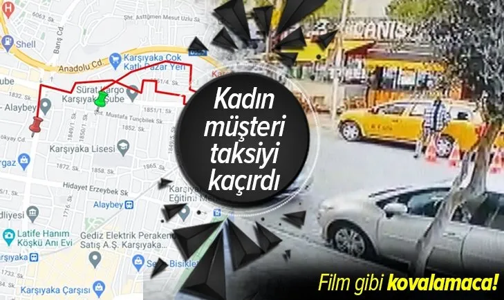İzmir'de film gibi olay! Önce taksiyi kaçırdı sonra yaya çarptı