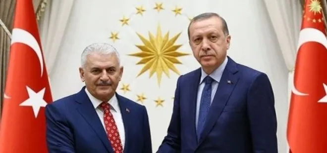 CUMHURBAŞKANI ERDOĞAN, BAŞBAKAN YILDIRIM’I KABUL ETTİ