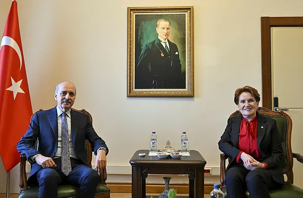 TBMM Başkanı Numan Kurtulmuş’tan Meral Akşener’e ziyaret