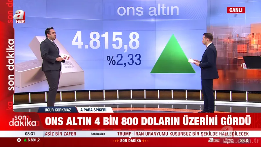Altında dev ateşkes sıçraması! Kapalıçarşı eşiği aştı: Gramda 8.000 TL yolda 4