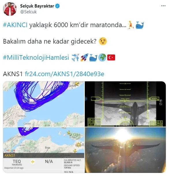 Baykar Teknik Müdürü Selçuk Bayraktar'dan heyecanlandıran AKINCI İHA paylaşımı - 2