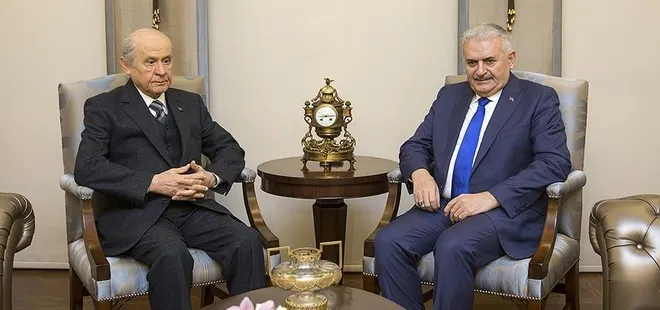 Yıldırım-Bahçeli görüşmesi sona erdi