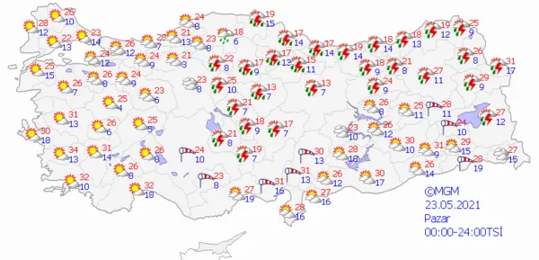 1621697651747.png Meteoroloji'den son dakika fırtına ve sağanak yağış uyarısı! Çok sayıda il için saat verildi - 5
