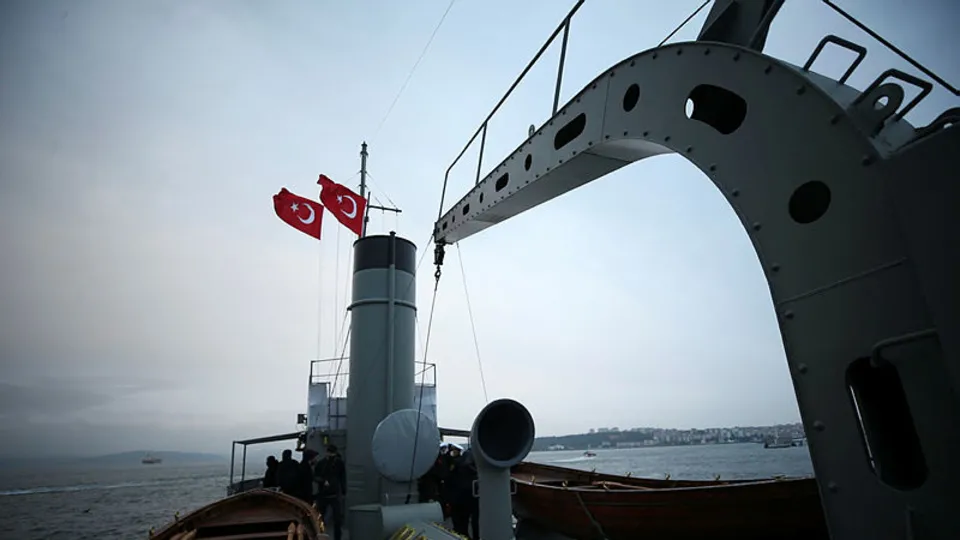 TCG Nusret 107 yıl sonra atasının izinde! Zaferi getiren rotalar takip edildi