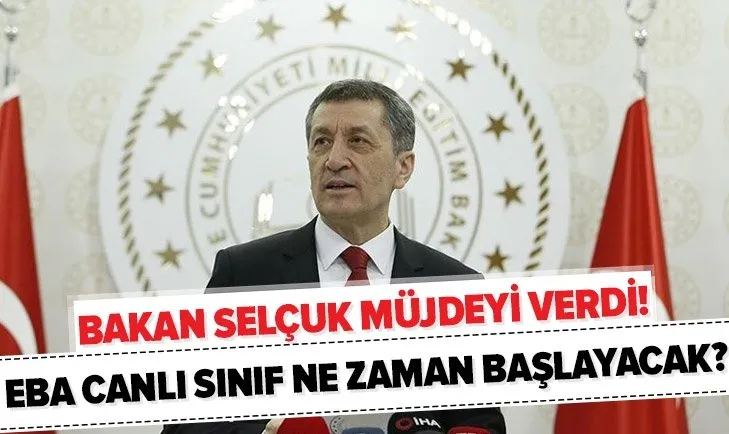 Ziya Selçuk müjdeyi verdi: EBA canlı sınıf nedir? EBA canlı sınıf uygulaması ne zaman başlayacak?