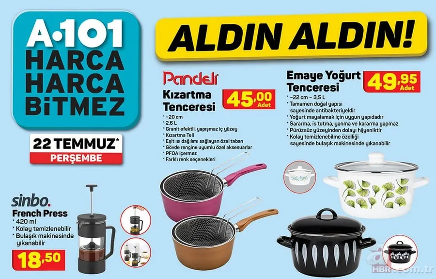 Her kalemden ürün satışa çıkıyor! 22 Temmuz 2021 A101 aktüel ürünler kataloğu sürprizlerle dolu! Perşembe itibarıyla... 9