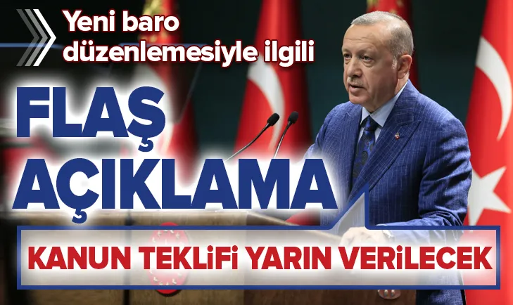 Başkan Erdoğan'dan yeni baro düzenlemesiyle ilgili flaş açıklama