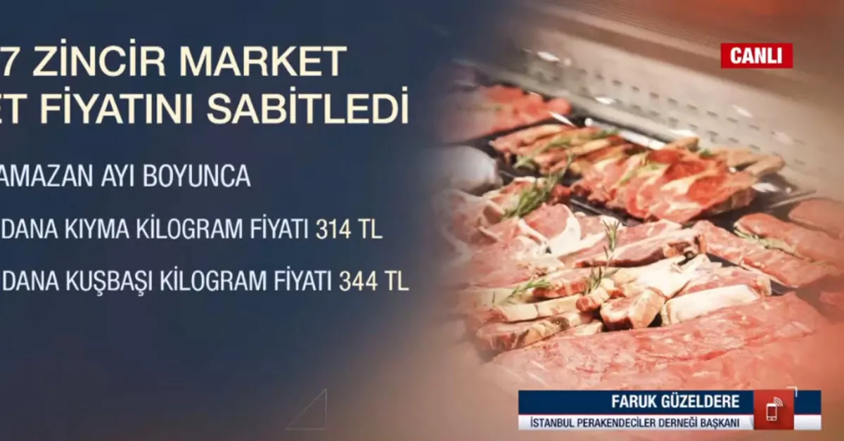 57 zincir market et fiyatını sabitledi
