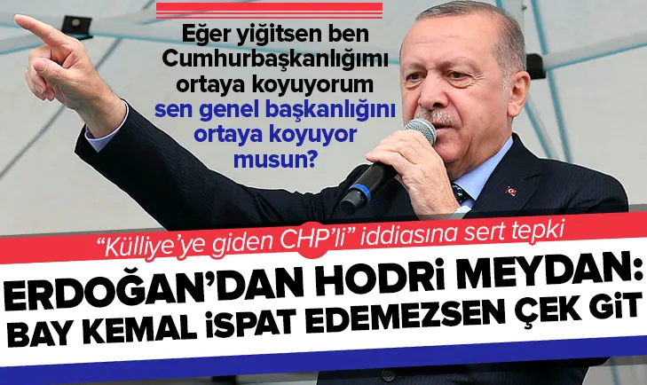 Erdoğan'dan Külliye'ye giden CHP'li iddiasıyla ilgili Kılıçdaroğlu'na hodri meydan
