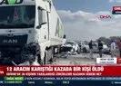 Edirne’de feci kaza! 12 araç karıştı: 1 ölü