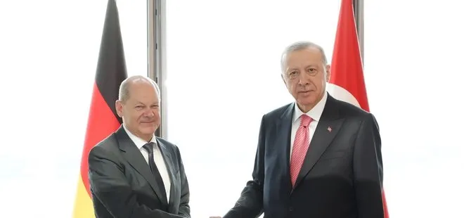 Başkan Erdoğan’dan BM Zirvesi öncesi kritik görüşme! Almanya Başbakanı Scholz ile bir araya geldi