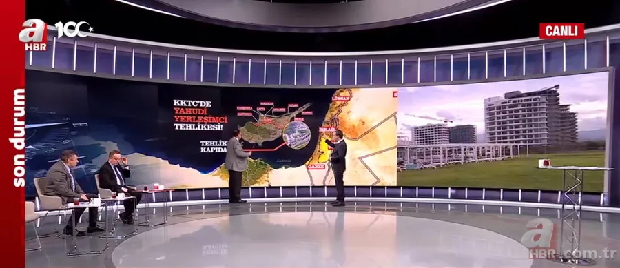 Katil İsrail'in işgal haritası! Gazze'den sonra yeni hedefi KKTC mi? A Haber'de çarpıcı sözler: Vadedilmiş topraklar hayali... 2