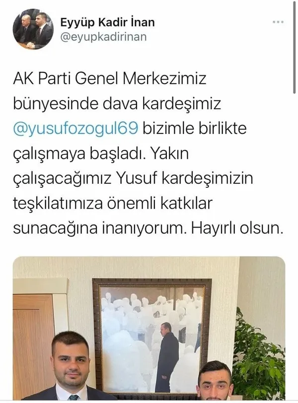 Son dakika: Yusuf Özoğul AK Parti Genel Merkez Gençlik Kolları’nda görevlendirildi
