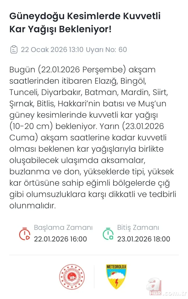 70 km hızla fırtına alarmı: Meteoroloji sel, kar ve sağanak için uyardı! 15 il riskli 10