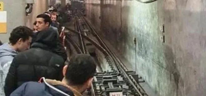 M1B Yenikapı-Kirazlı Metro Hattı’nda arıza! Vatandaşlar yürüyerek devam etti