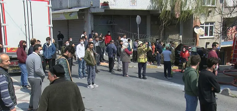 Ne corona virüs ne de sokağa çıkma yasağı! Yangını gören dışarıya çıktı