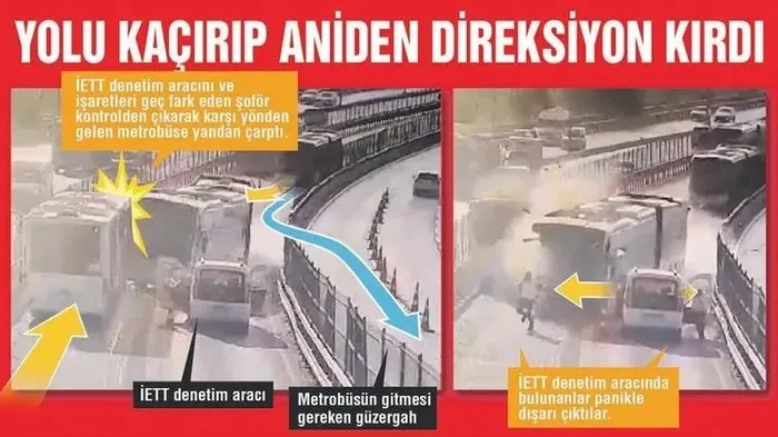 İBB’den geç gelen önlem: Metrobüs yol ayrımına tabela konuldu