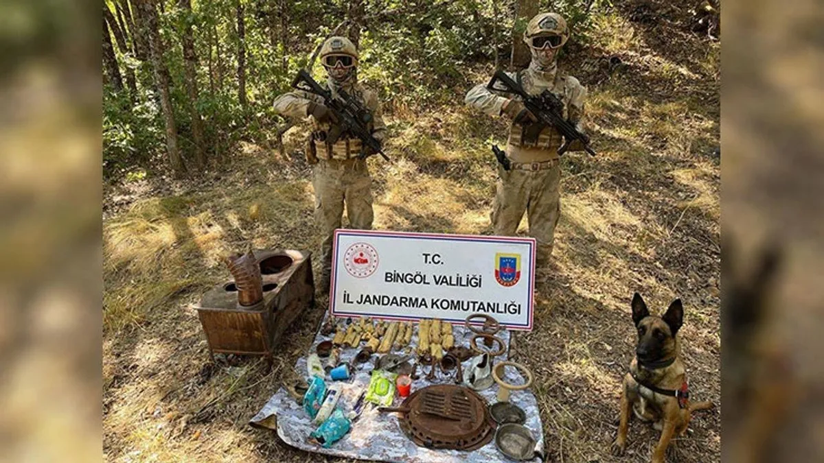 Bingöl'de PKK/KCK'ya ait sığınak bulundu!