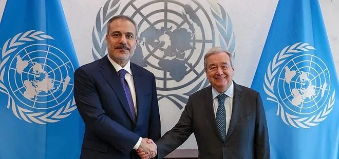 Dışişleri Bakanı Hakan Fidan ile BM Genel Sekreteri Guterres arasında ABD’de görüşme