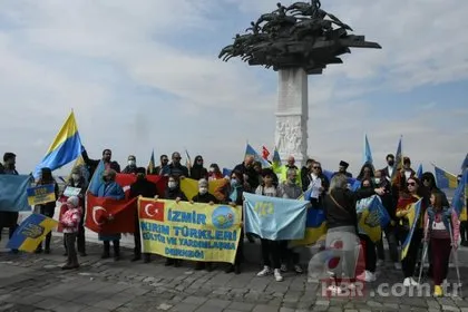 İzmir’de yaşayan Ukraynalılardan Rusya’ya savaşı durdurun çağrısı