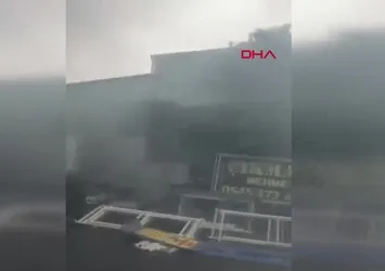 Başakşehir'de sanayi sitesinde yangın!