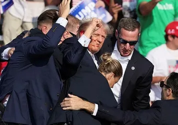 İşte Donald Trump'ın saldırıya uğradığı bölgenin havadan görüntüsü! Gizli servis - Suikastçı - Donald Trump üçgeninin krokisi