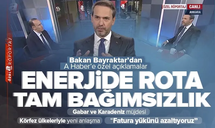 Bakan Bayraktar A Haber’de