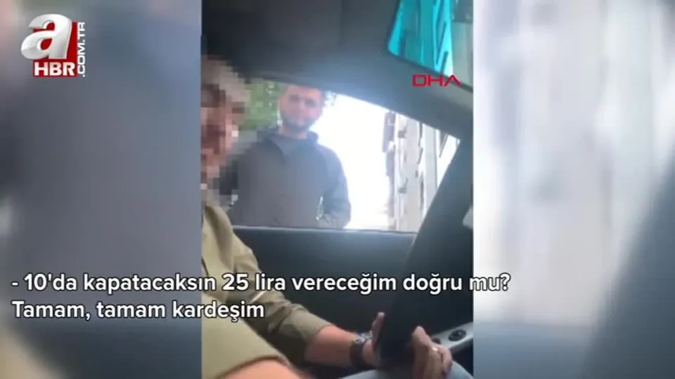 Korsan otoparkçı suçüstü yakalandı