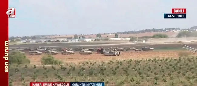 A Haber çatışma bölgesinde | İsrail tankları Gazze sınırında! Namlular sivillere dönmüş durumda