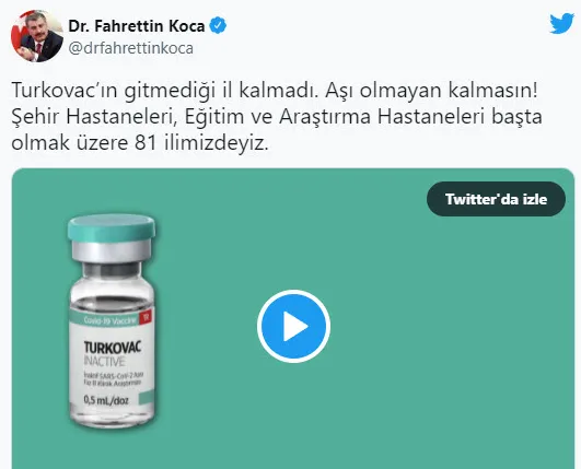 Son dakika: 81 ile TURKOVAC müjdesi! Bakan Koca resmen duyurdu: Aşı olmayan kalmasın - 3