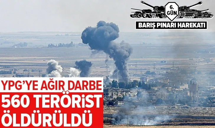 Barış Pınarı Harekatı'nda 560 terörist etkisiz hale getirildi