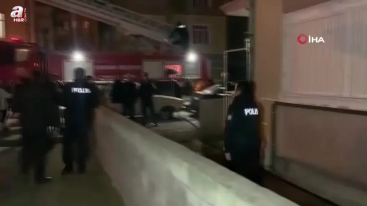 Karaman’da 4 katlı binada yangın paniği