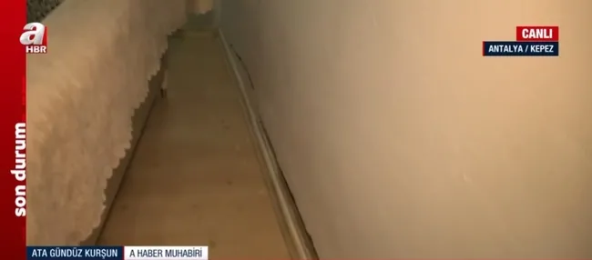 Antalya’ya 13 saatte 3 aylık yağış düştü! Kepez’de 4 katlı binanın zemininde çökme yaşandı