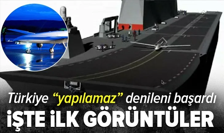 Son dakika: Haluk Bayraktar paylaştı! Bayraktar TB3 SİHA'dan ilk görüntü | TCG ANADOLU uçak gemisi detayı