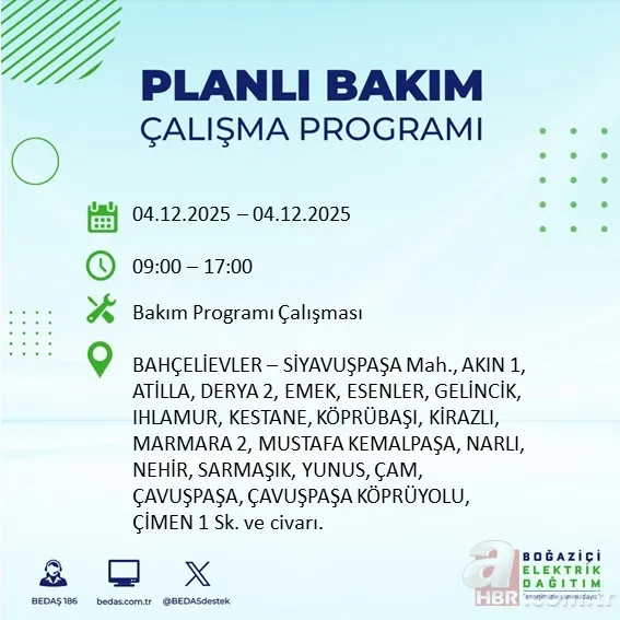 Gözler o listede! İstanbul’da 9 saatlik elektrik kesintisi: Hangi ilçeler etkilenecek? 3