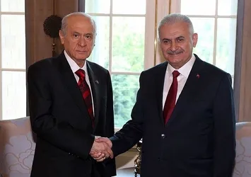 Başbakan Yıldırım, MHP Genel Başkanı Bahçeli ile görüştü