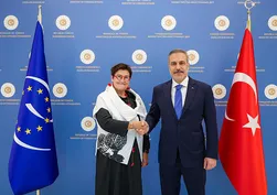 Ankara'da diplomatik temas: Bakan Fidan Avrupa Konseyi Parlamenter Meclisi Başkanı Petra Bayr’ı kabul etti
